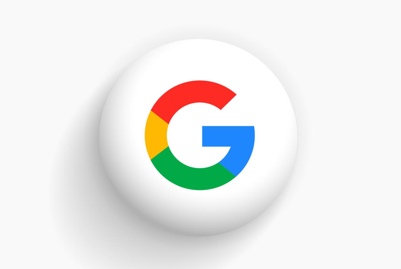 3D Google vector logo. Google is USA multinational corporation ...